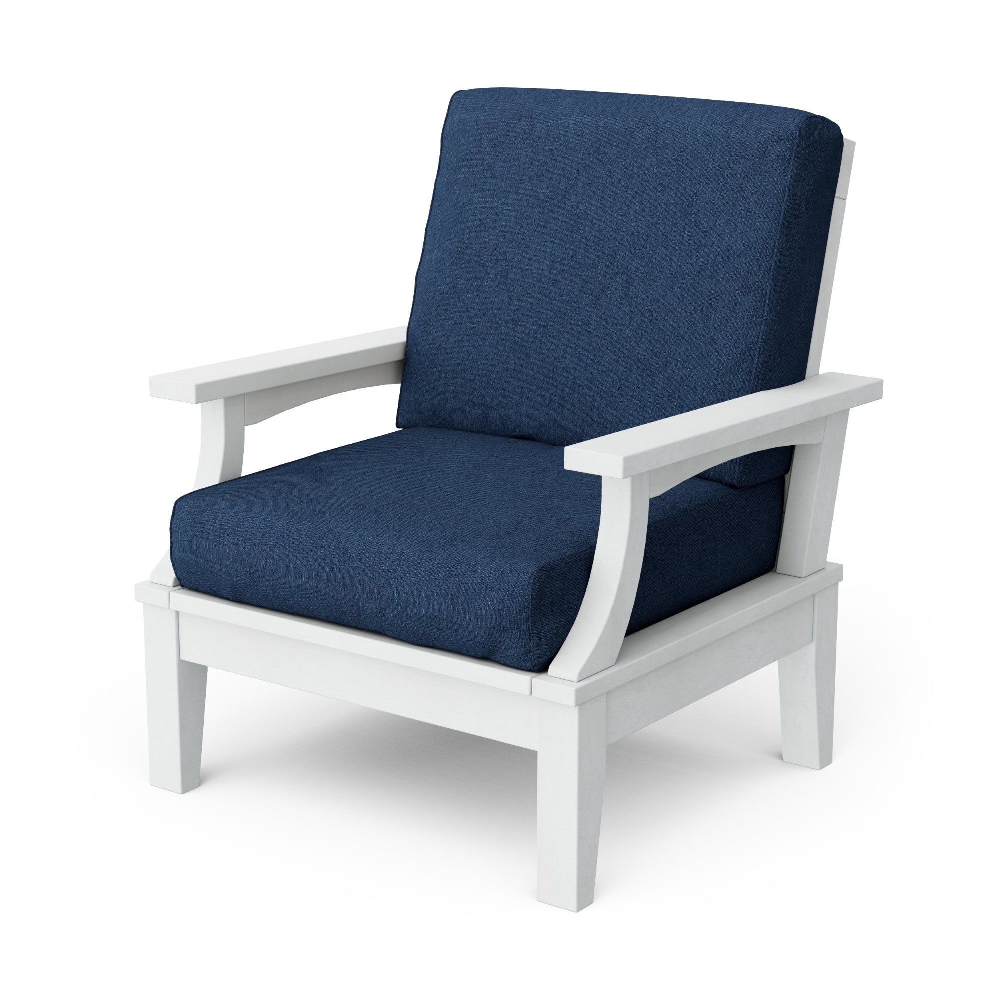 Heritage Deep Seating Patio Chair with Weather-Resistant Cushions - Outdoor Lounge Furniture for Garden, Poolside & Backyard Relaxation
