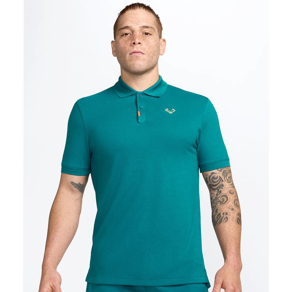 Nike Men's Rafa Polo Shirt - Geode Teal, Breathable & Quick-Dry Performance Golf Polo for Men - Perfect for Golf, Tennis & Casual Wear