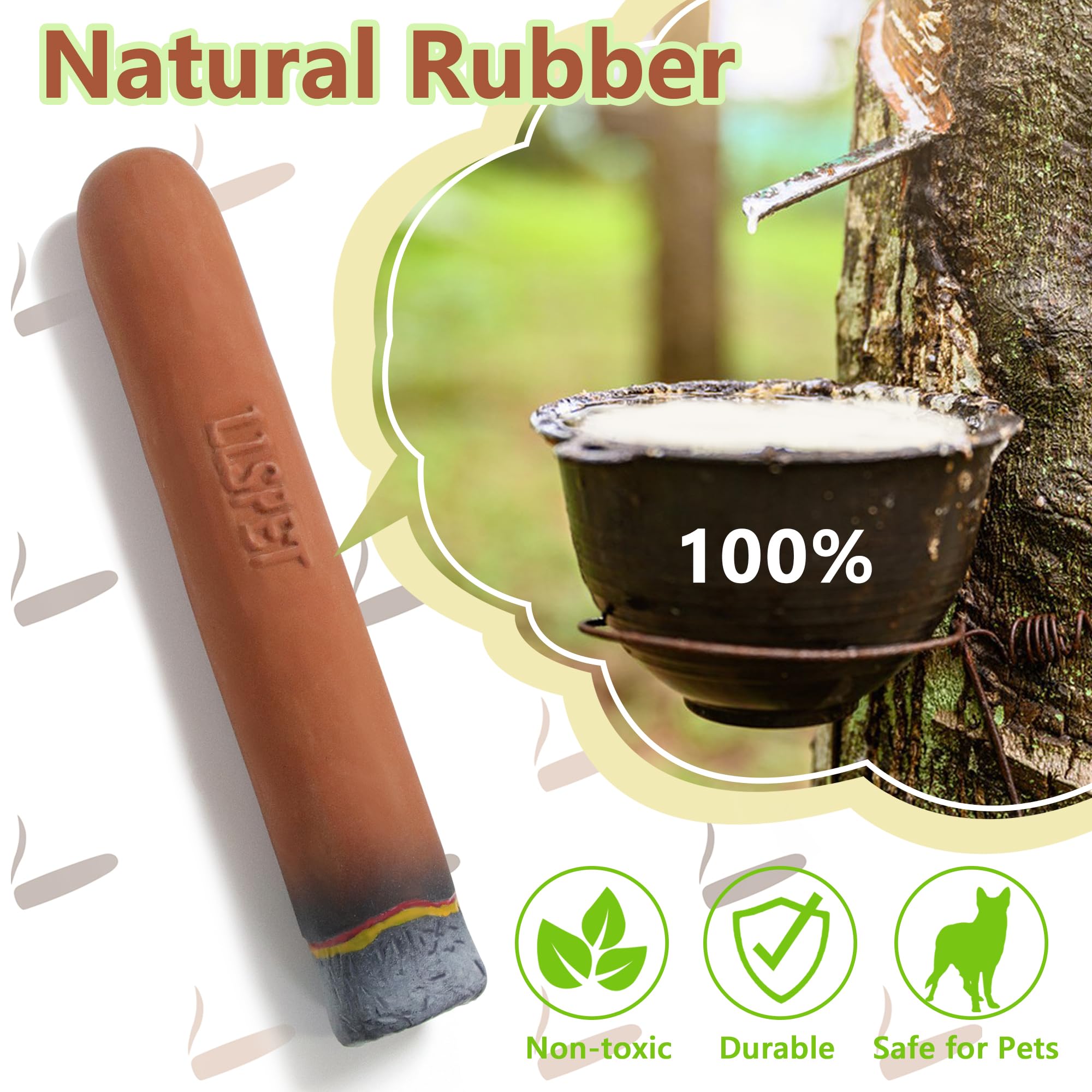 **Squeaky Cigar Dog Chew Toys - Latex Interactive Puppy Teething Toys for Small & Medium Breeds - Fun Imitation Cigar for Playtime & Training (Brown) - Perfect for Indoor & Outdoor Play, Boredom Relief**