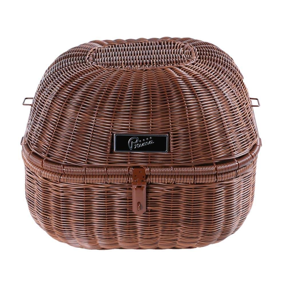 Prima Universal Rear Bike Basket - Round Shape with Removable Liner | Perfect for Groceries, Picnics & Commuting | Fits Most Bicycles