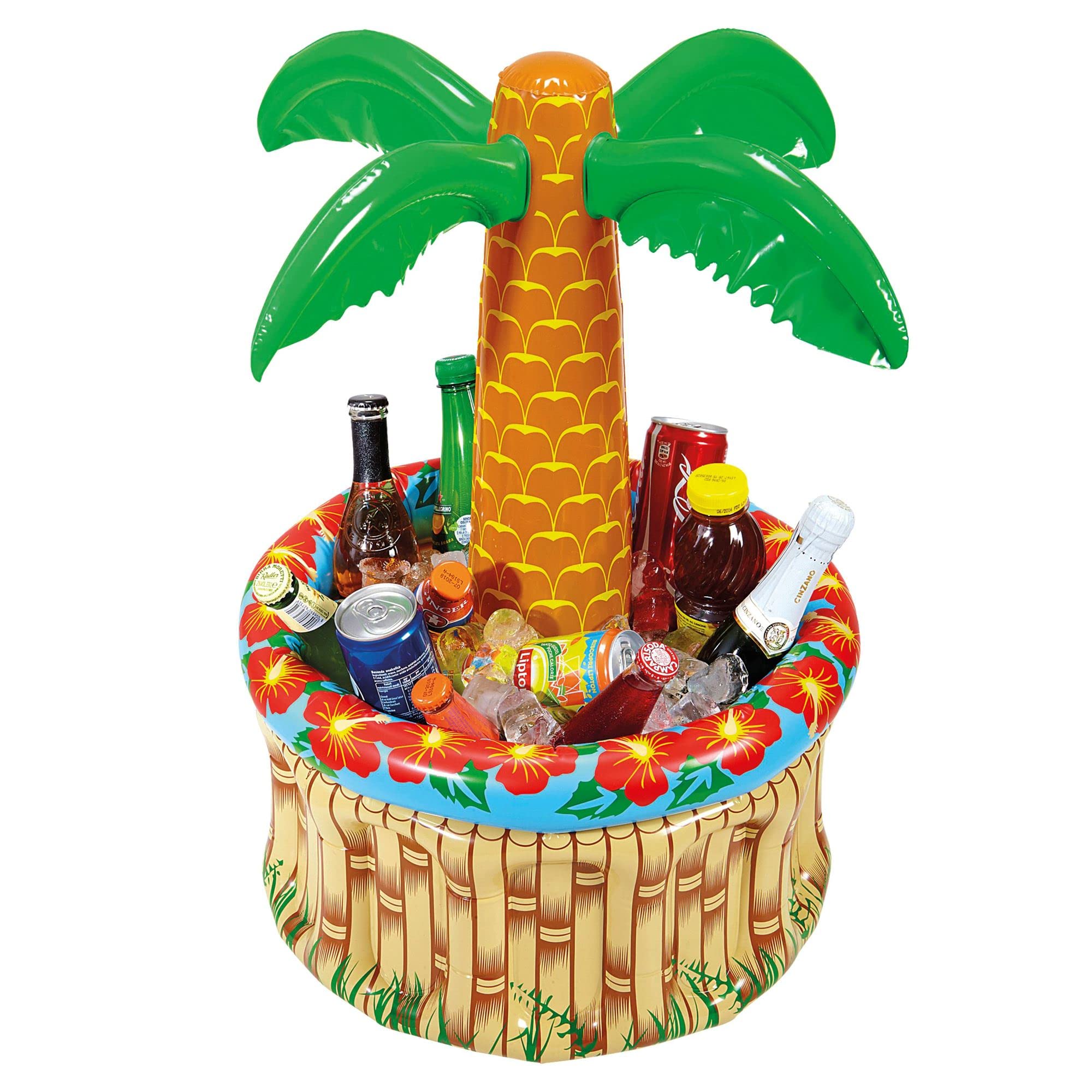 WIDMANN 04865 Inflatable Palm Tree Beverage Cooler - Portable Party Drink Cooler for Beach, Pool, BBQ & Outdoor Gatherings