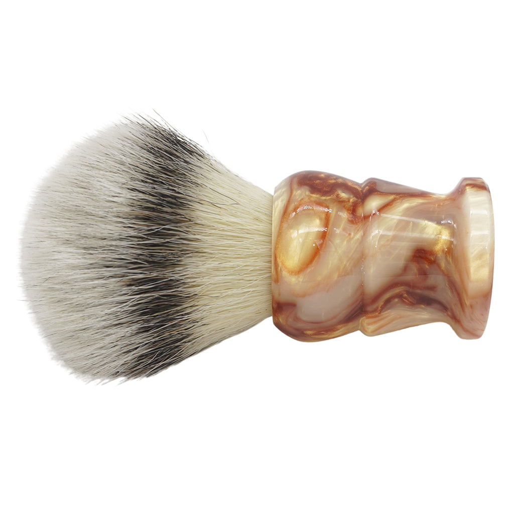 Shavemac 25mm Mühle STF XLarge Shaving Brush with AP Shave Co. Crushed Mud Resin Handle #86 - Premium Badger Hair Shave Brush for Wet Shaving & Grooming Rituals