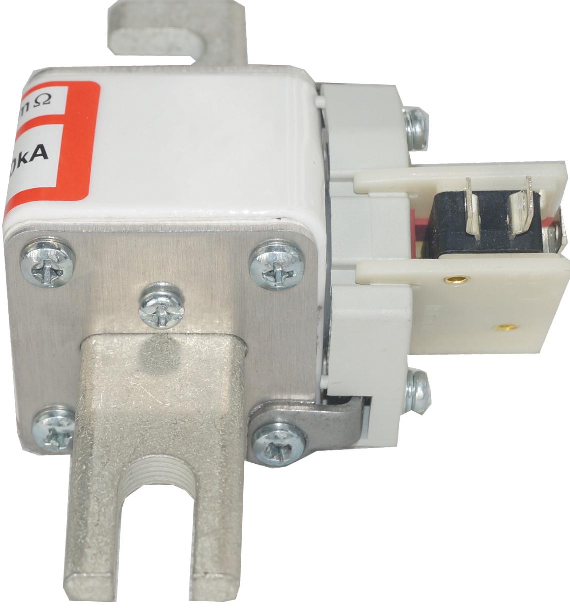 High Amp Semiconductor Fuse 700A 690VAC DIN 43653 Square Body with Indicator & Microswitch - 200kA Breaking Capacity for Industrial Power Protection & Motor Control Applications