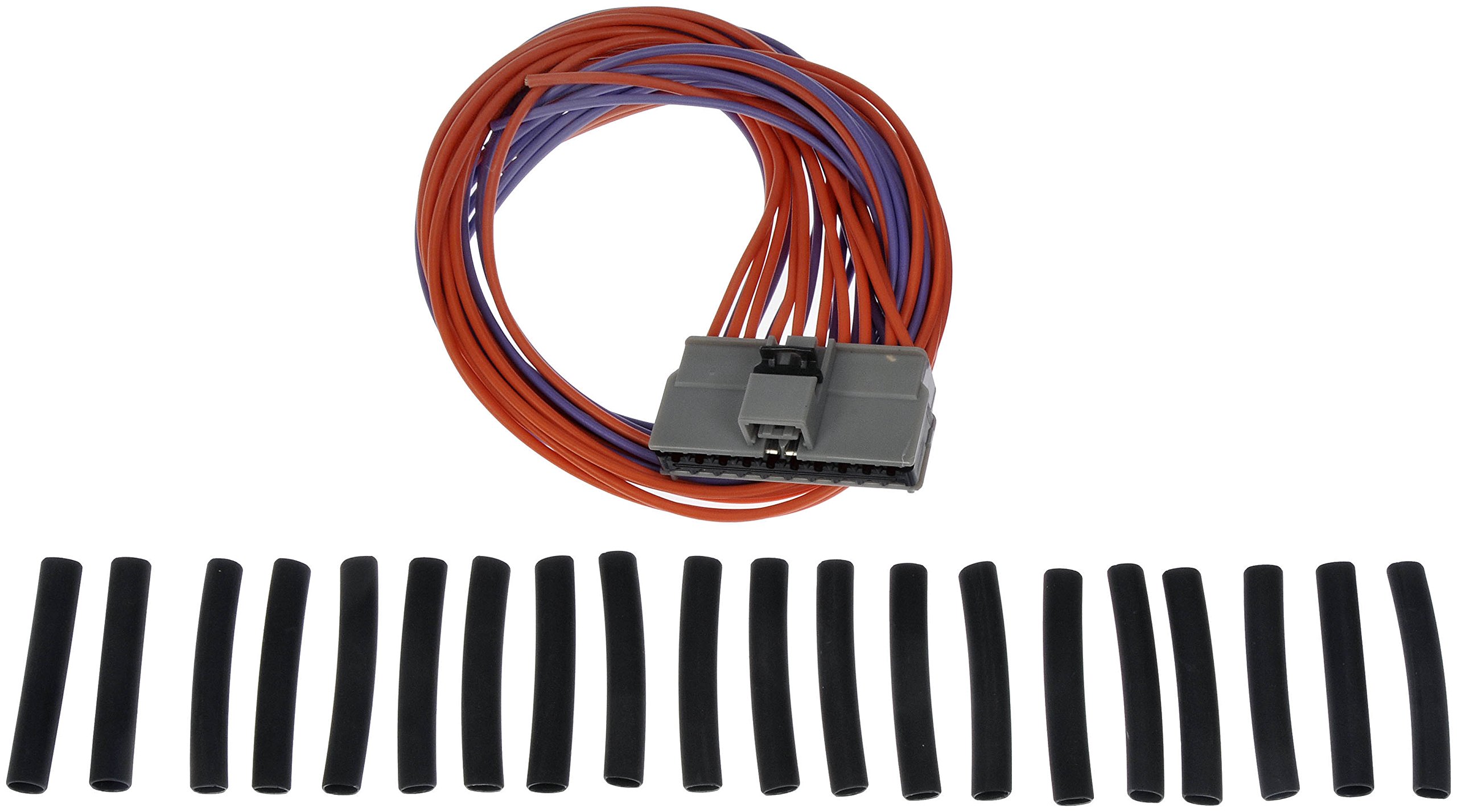 Dorman 645-206 20-Wire Automotive Electrical Connector with Wire Leads, Splicing Crimps & Heat Shrink Tubing - Compatible with Select Car Models for Easy Wiring Repairs & DIY Electrical Projects