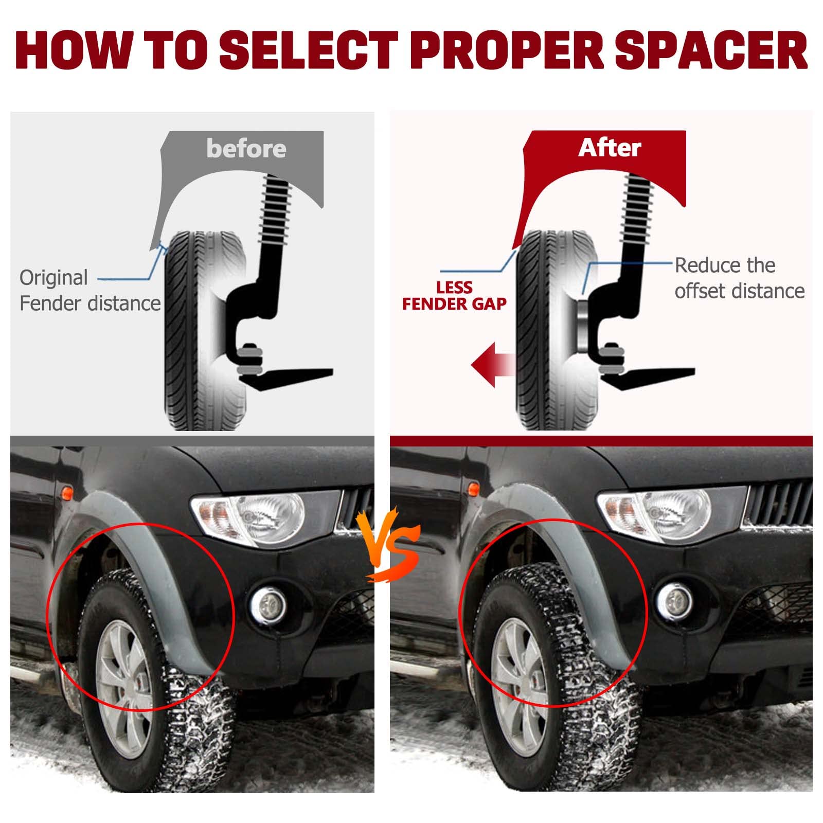 2 Inch 6x5.5 to 6x139.7 Wheel Spacers for Toyota 4Runner, Land Cruiser, Tacoma, Tundra, FJ Cruiser | Dodge D50, Raider, Ram 50 | 12x1.5 Studs & 106mm Bore | Off-Roading, Lifted Trucks & Custom Fitment