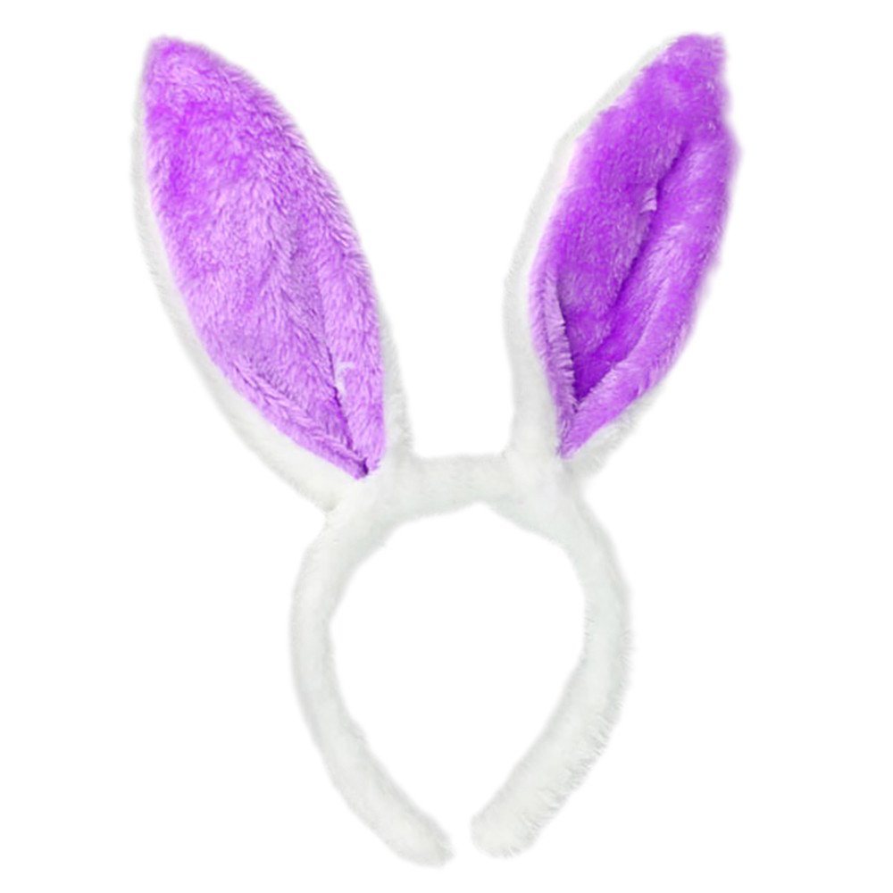 Pink Bunny Ears Headband for Adults & Kids - Easter Rabbit Ear Hair Accessories for Easter Party, Spring Festival, Costume Party & Photo Props