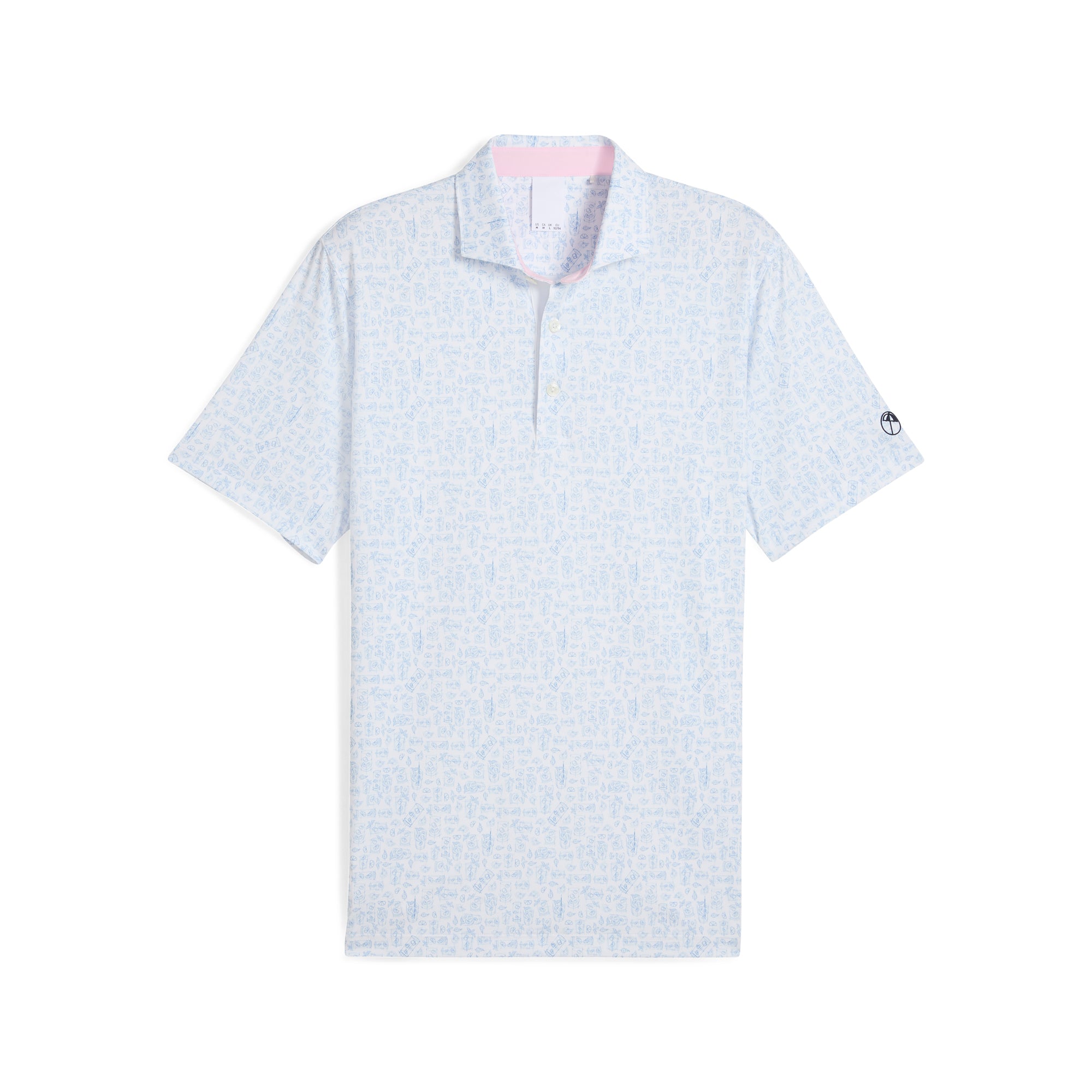 AP Sketch Golf Polo Shirt for Men - Breathable Moisture-Wicking Performance Golf Shirt - Perfect for Golf, Tennis & Casual Wear