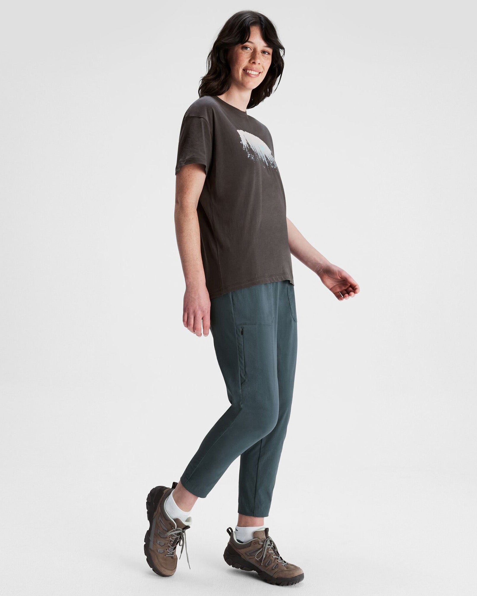 Organic Cotton Women's T-Shirt - Soft & Eco-Friendly Tree Line Tee for Casual Wear & Everyday Comfort | Perfect for Outdoors, Yoga & Relaxation