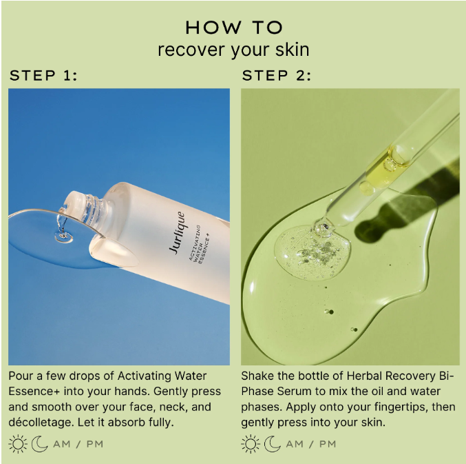 Skin Recovery Duo Set - Hydrating & Repairing Facial Cream & Serum for Dry, Sensitive Skin | Day & Night Skincare Routine