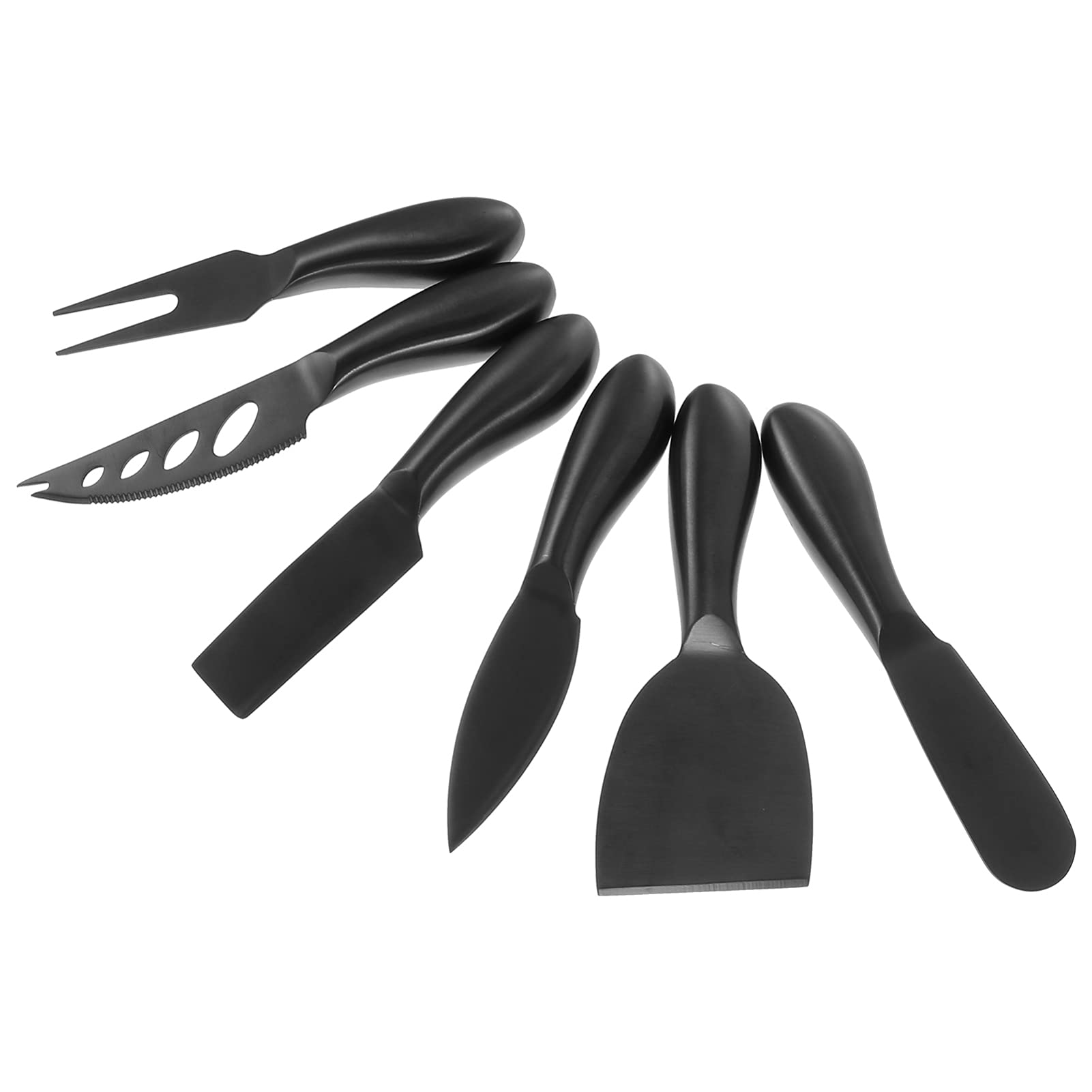 6Pcs Stainless Steel Cheese Knives Set - Cheese Cleaver, Butter Spreader & Mini Spatula - Lightweight Dinner Cutlery for Cheese, Butter & Eggs - Perfect for Parties, Picnics & Kitchen Use