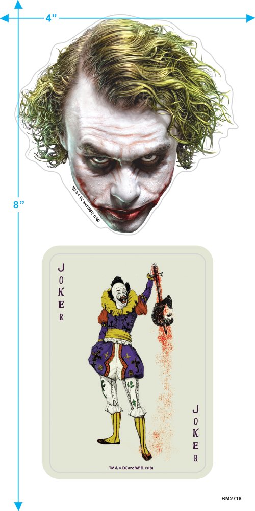 Popfunk Classic The Dark Knight Heath Ledger Joker T-Shirt | Batman Movie Merchandise | Casual Wear & Cosplay Costume