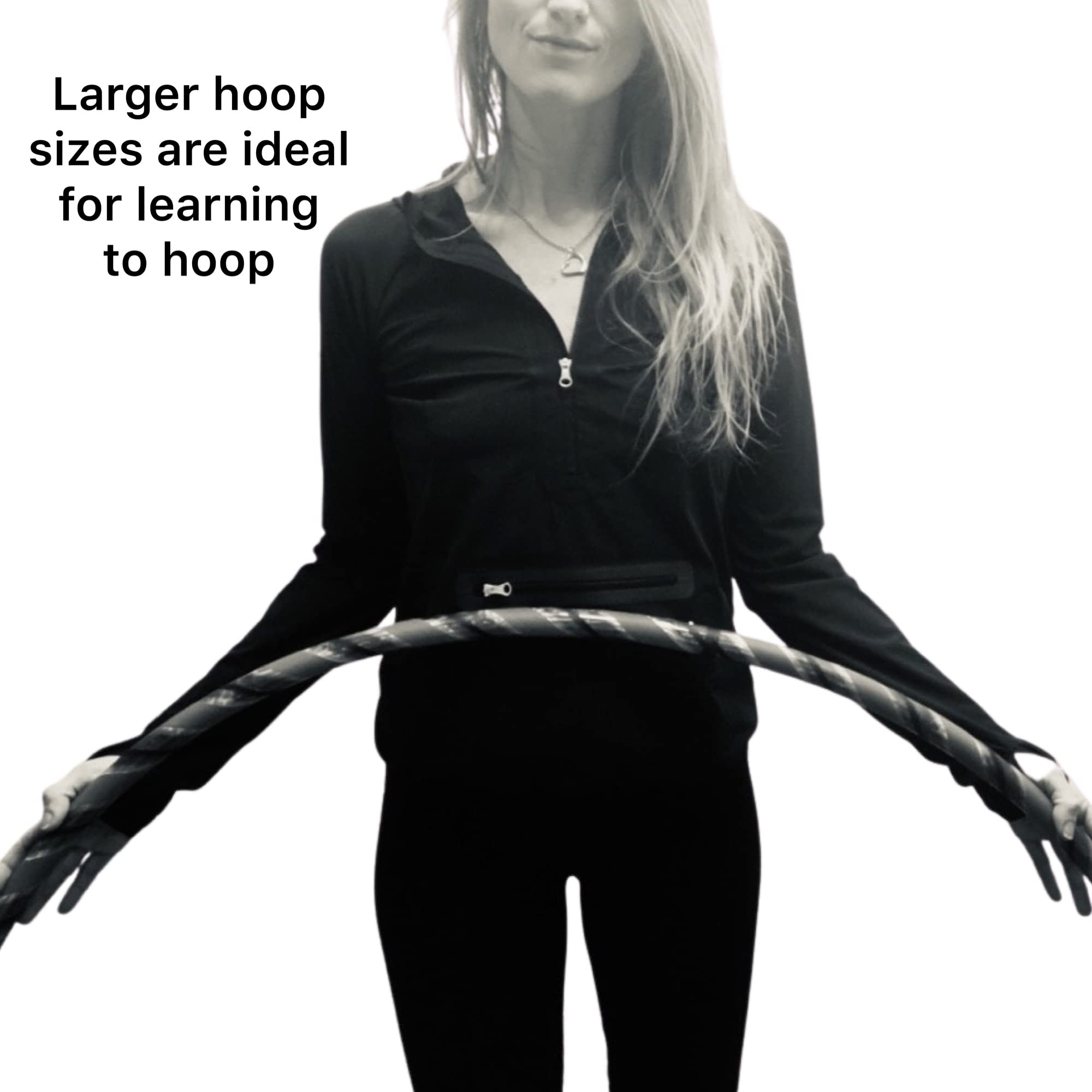 1 lb Weighted Hula Hoop for Adults - 38 Inch Exercise Hoop for Fitness, Weight Loss & Fun | Perfect for Beginners, Home Workouts & Outdoor Activities