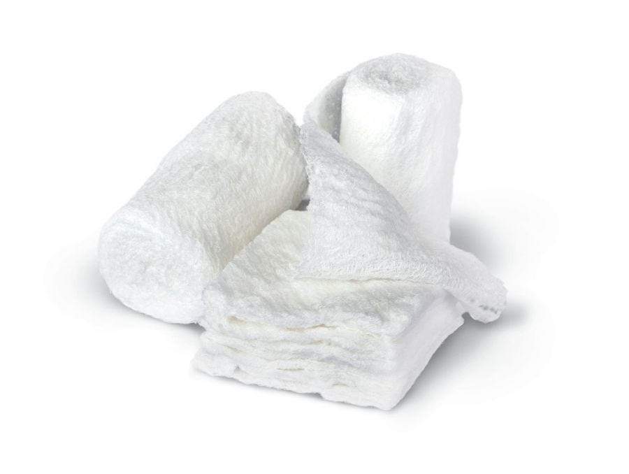 Bulkee II Non-Sterile Cotton Gauze Bandages - Pack of 100 | First Aid Wound Dressing for Home, Clinic & Emergency Kits