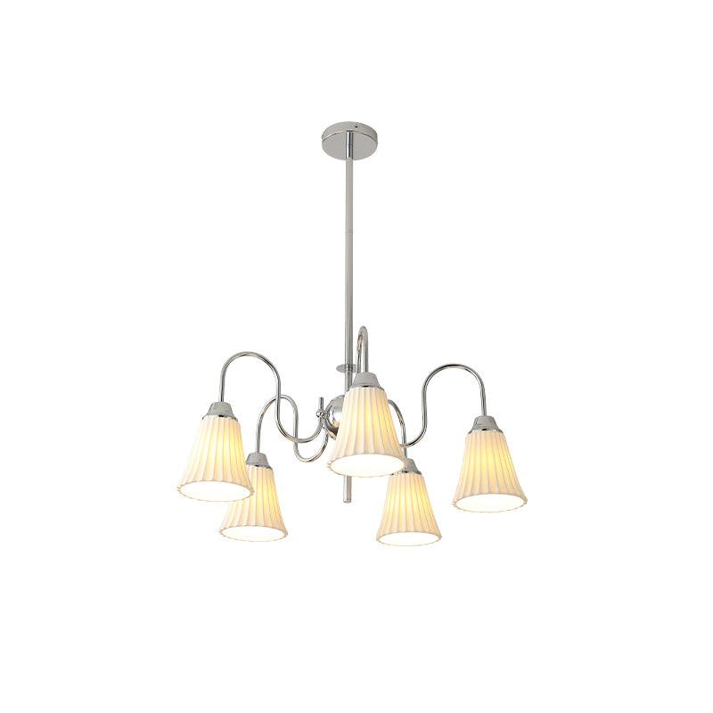 Elegant Esther Crystal Chandelier - Modern Ceiling Light Fixture for Dining Room, Living Room & Bedroom Decor | Dimmable LED Lighting for Home & Office