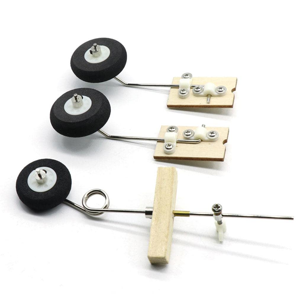 SU27 RC Plane Landing Gear - Durable KT Board DIY Steering Wheel Replacement Parts for RC Fixed Wing Aircraft - Perfect for Hobbyists, Craft Enthusiasts & RC Plane Repair (Ideal for Outdoor Flying & DIY Projects)