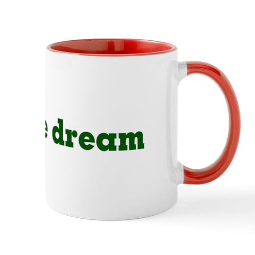 White/Red Inside - Livin The Dream Coffee Mugs