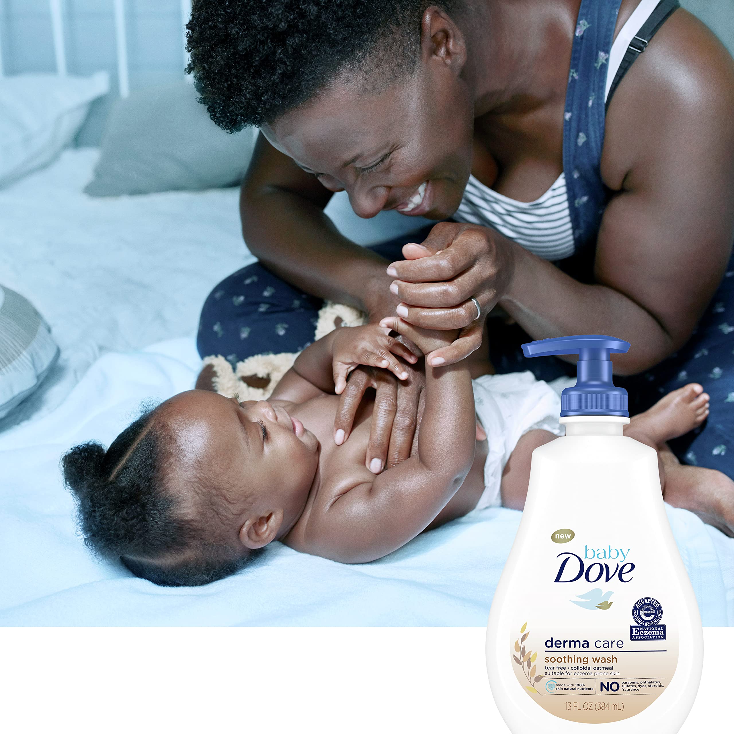 **Baby Dove Soothing Baby Body Wash for Eczema Care – 13 oz, 2-Pack | Fragrance-Free, Paraben-Free, Phthalate-Free | Gentle Wash for Sensitive & Delicate Baby Skin | Perfect for Bath Time & Daily Skincare Routine**