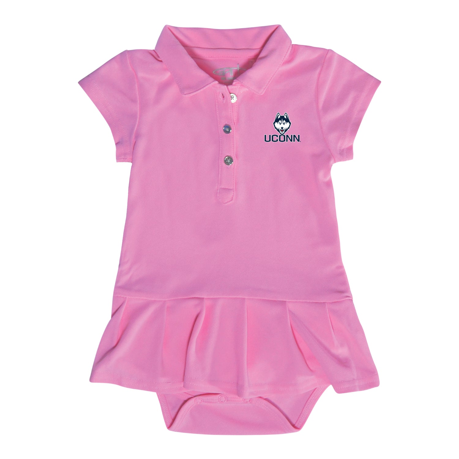 Connecticut Huskies Baby Girls' Dress - Adorable NCAA Fan Outfit for Game Day, Birthday & Family Photos
