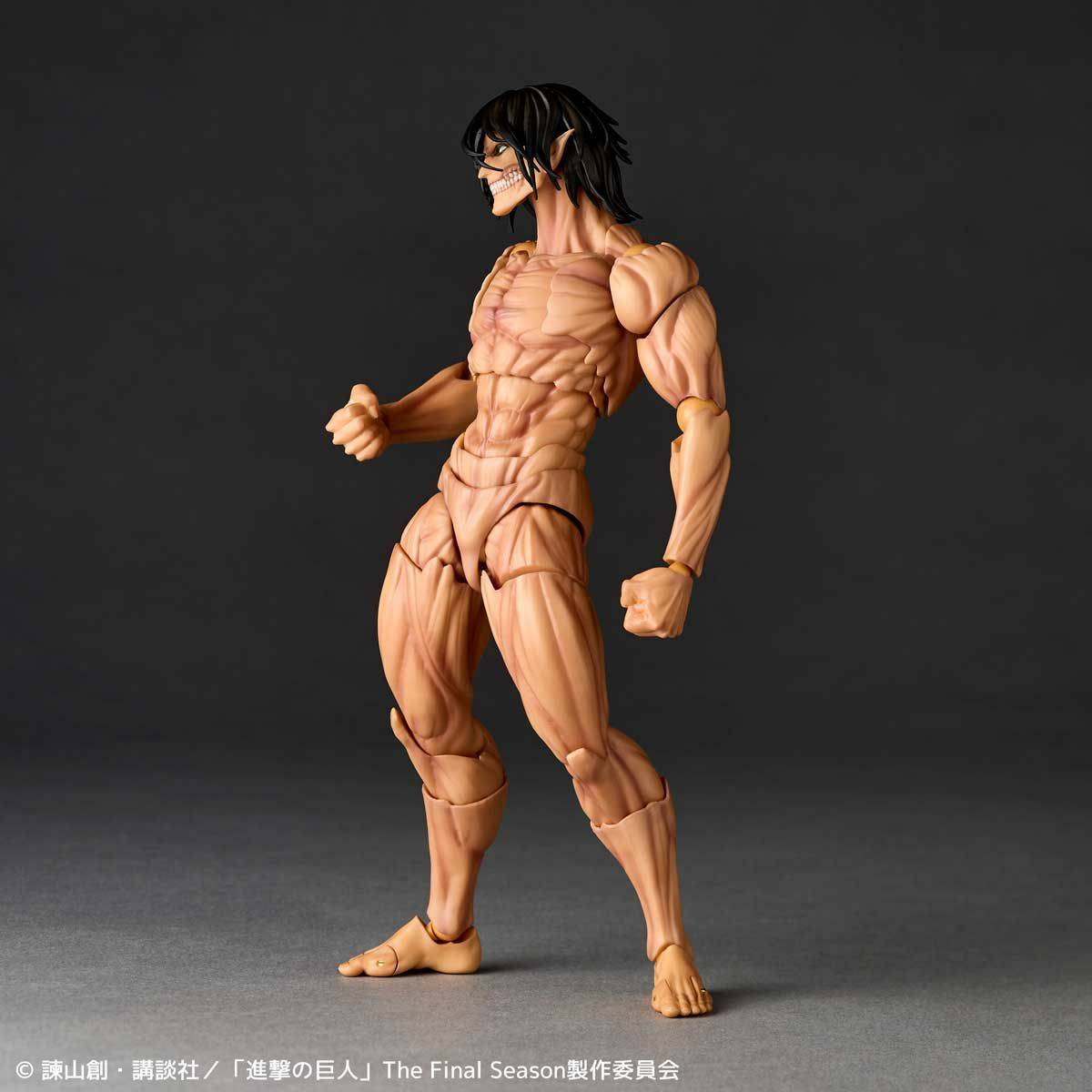 Amazing Yamaguchi Revoltech Action Figure - Attack on Titan Eren Yeager (NR057) | Highly Articulated Collectible Anime Figure for Display & Photography | Perfect for Anime Fans & Collectors