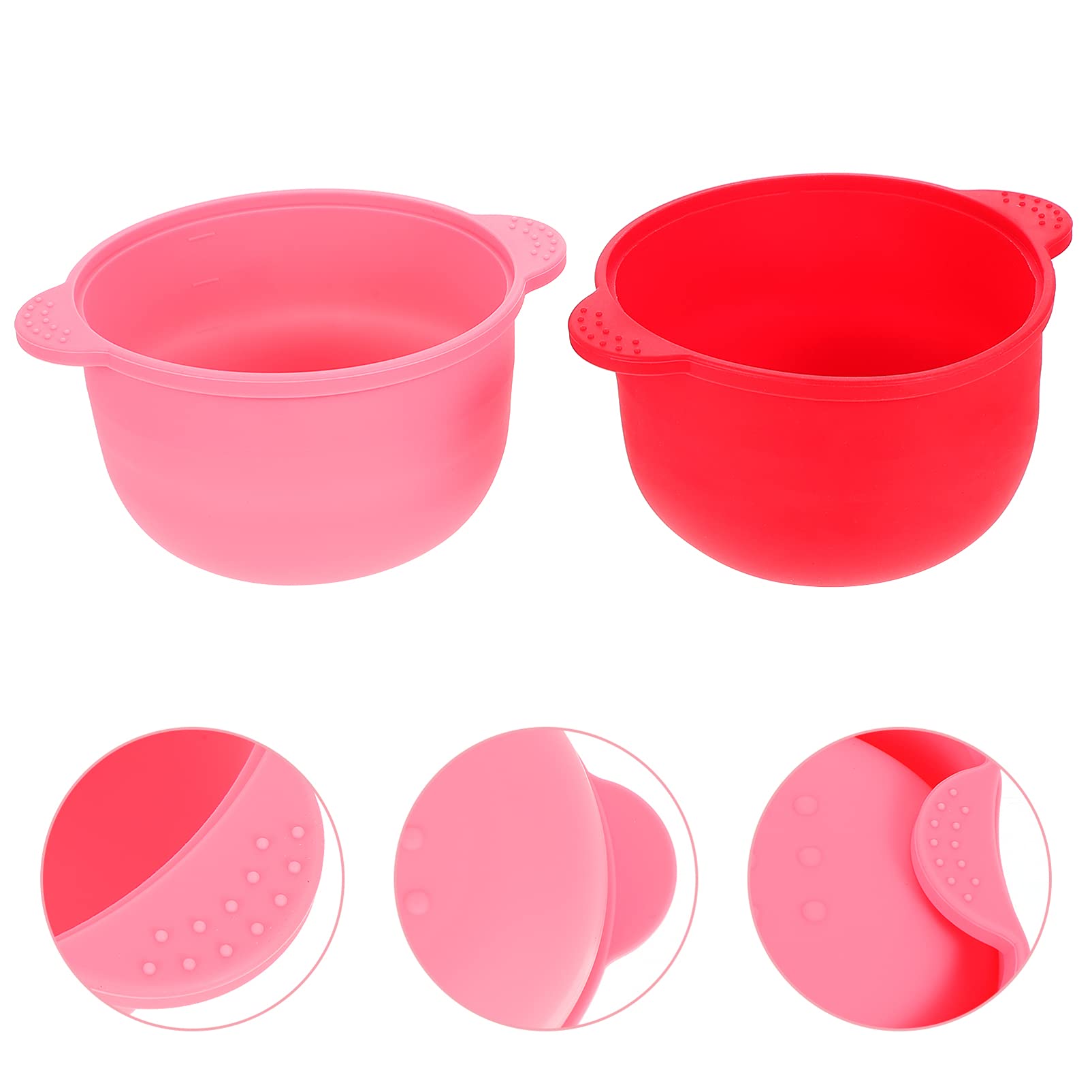 FRCOLOR 6-Piece Nonstick Wax Warmer Replacement Bowl Set - Hair Removal Waxing Kit with Folding Dye Bowls & Spatula | Perfect for Salon, Spa & At-Home Hair Removal