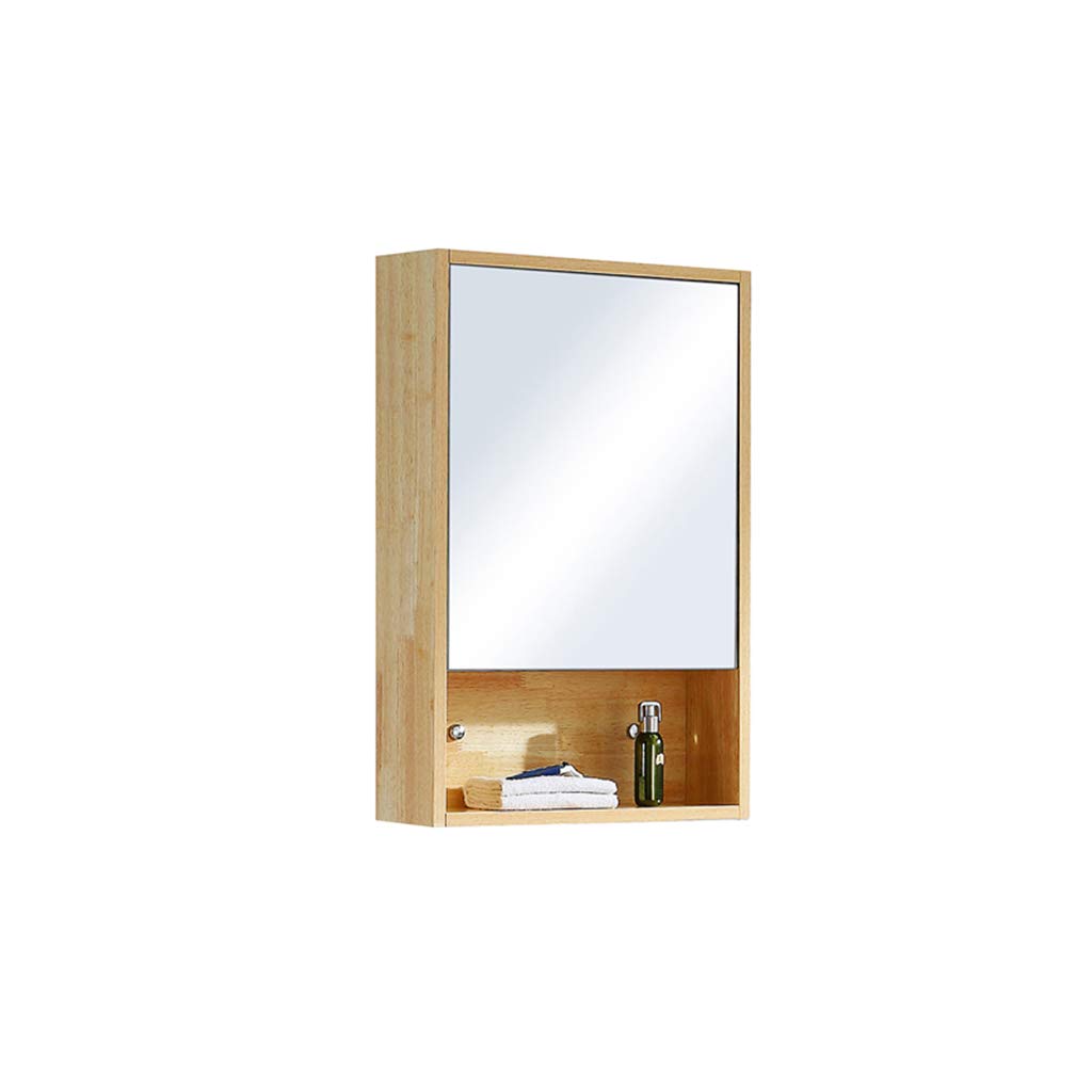 Wall Mounted Bathroom Storage Cabinet with Framed Mirror Door - Medicine Cabinet, Vanity Mirror & Shelf Organizer for Bathroom, Bedroom, or Entryway