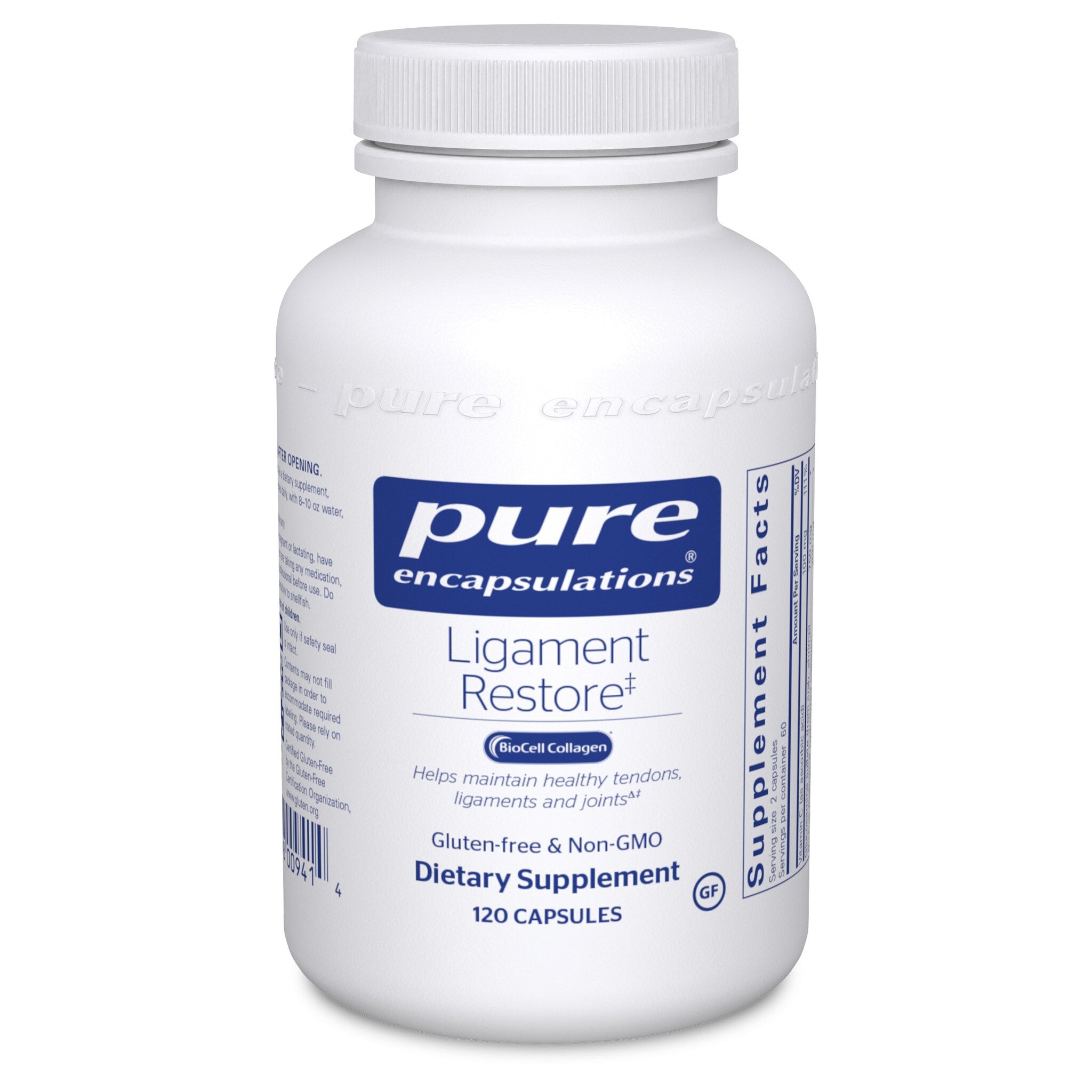 Pure Encapsulations Ligament Restore Supplement - Joint Support Formula for Knee & Shoulder Pain Relief - Supports Healthy Connective Tissue & Mobility - Ideal for Athletes & Active Lifestyles