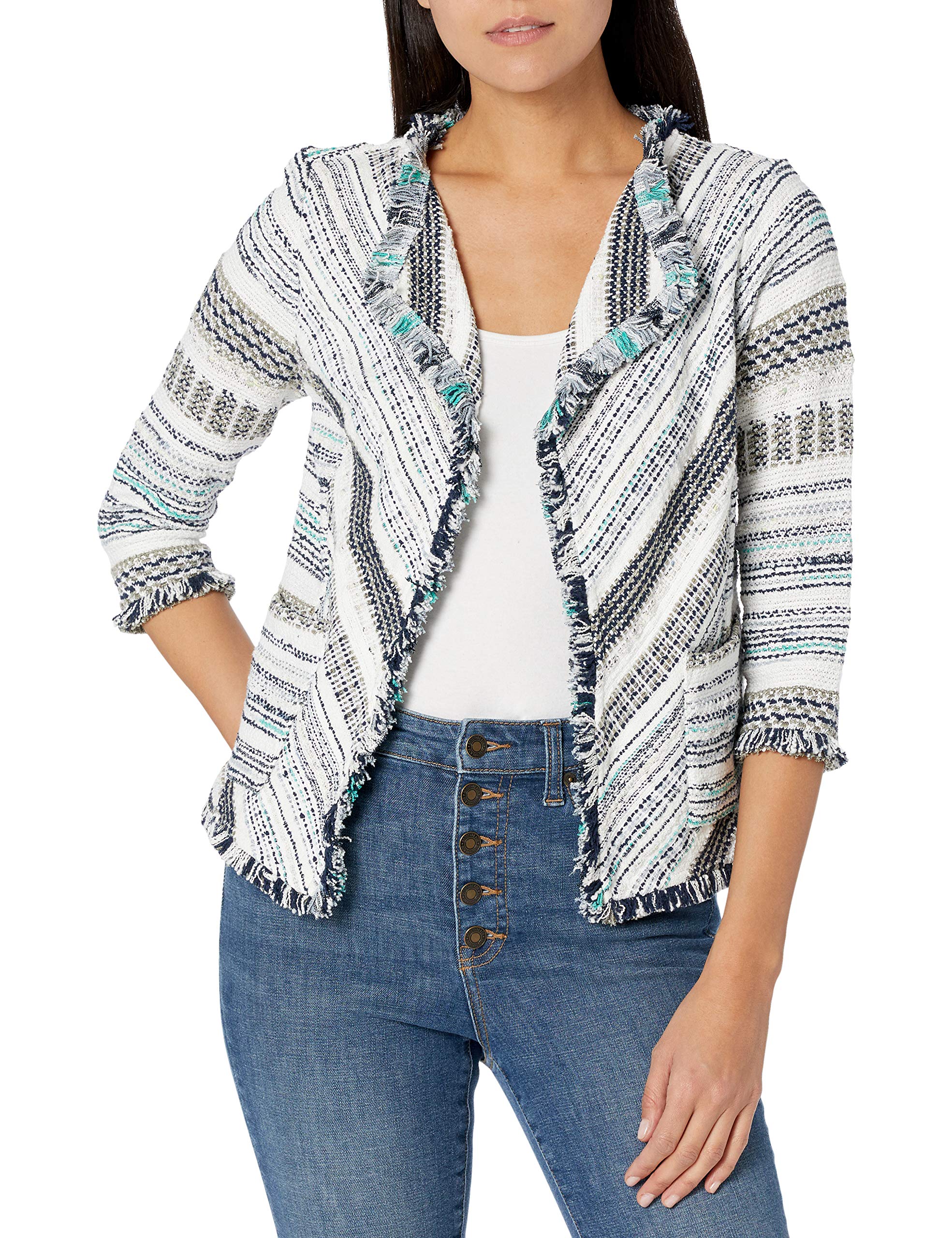 NIC+ZOE Women's Shake It Up Jacket - Stylish Lightweight Outerwear for Spring & Fall | Perfect for Casual Outings, Work & Travel