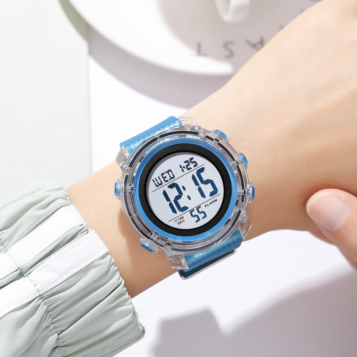 Zolohoni Digital Sports Watch for Women & Men - Waterproof LED Stopwatch with Date Display - Perfect for Running, Swimming & Outdoor Activities