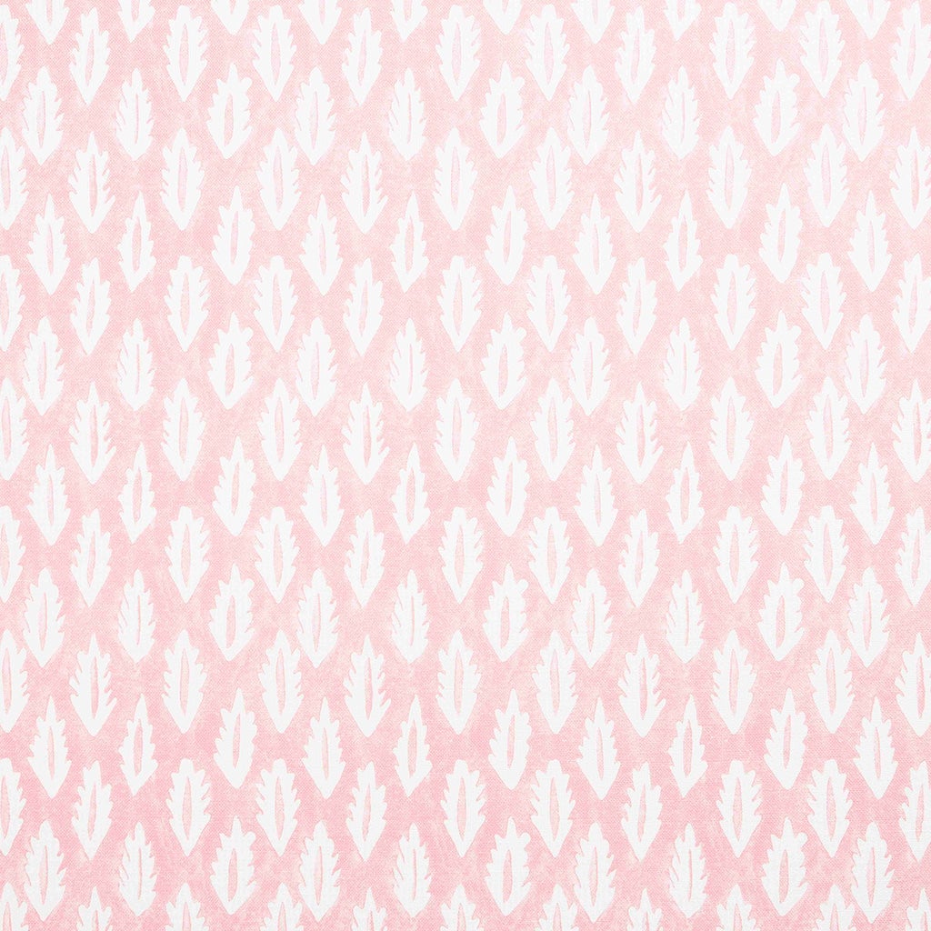 Forest Printed Linen Cotton Blend Fabric - Soft Pink Sample for DIY Crafts, Home Decor & Upholstery Projects