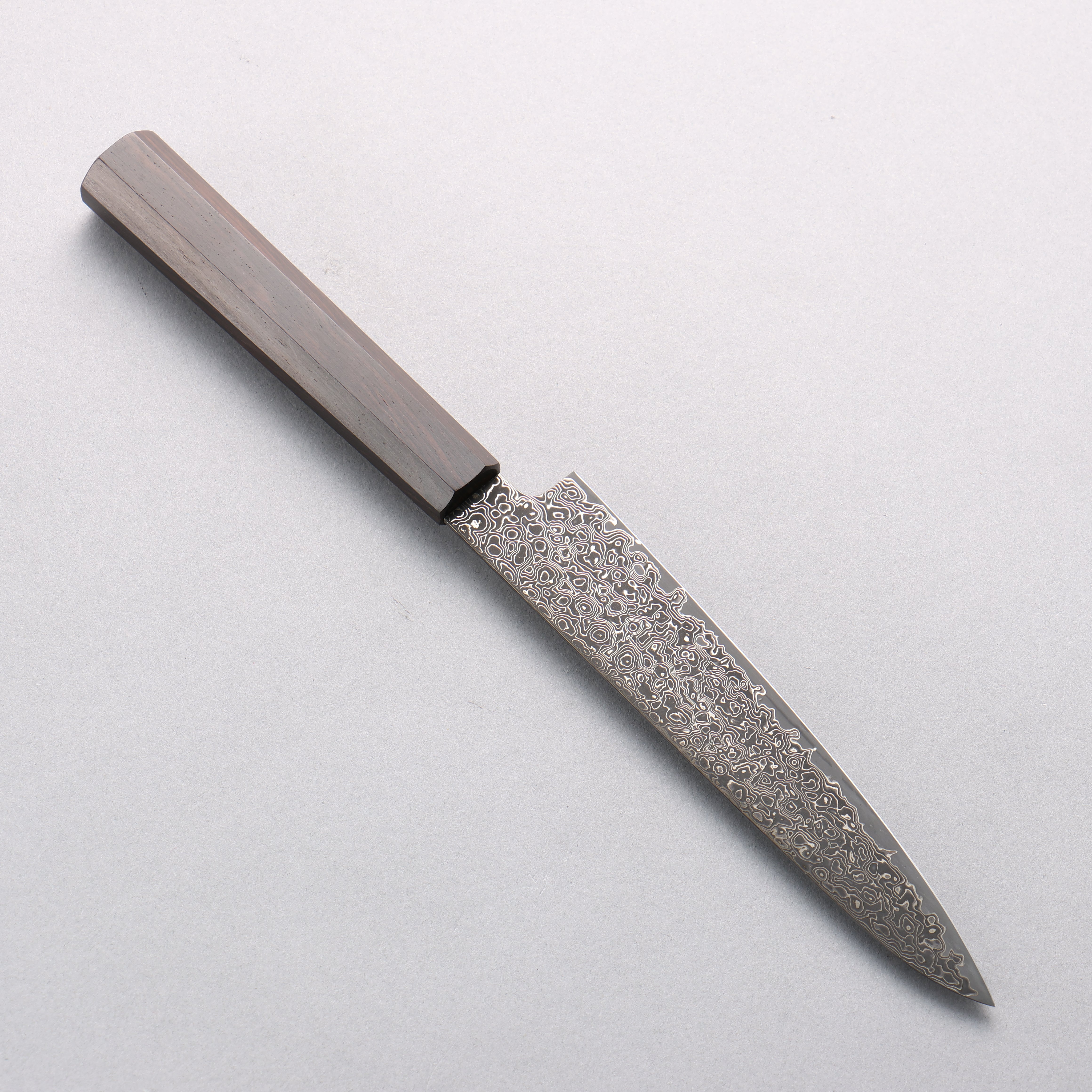 Premium Seisuke SG2 Black Damascus Petty Knife 150mm - Japanese High Carbon Steel Blade with Ebony Wood Handle - Perfect for Slicing Fruits, Vegetables & Boneless Meat