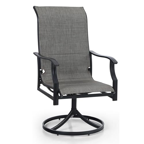 Padded Grayish Brown-high Back