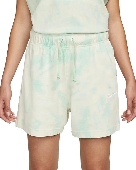 Nike Women's Washed Jersey Shorts - Breathable Athletic Shorts for Running, Yoga & Gym Workouts - Comfortable Casual Sportswear for Women