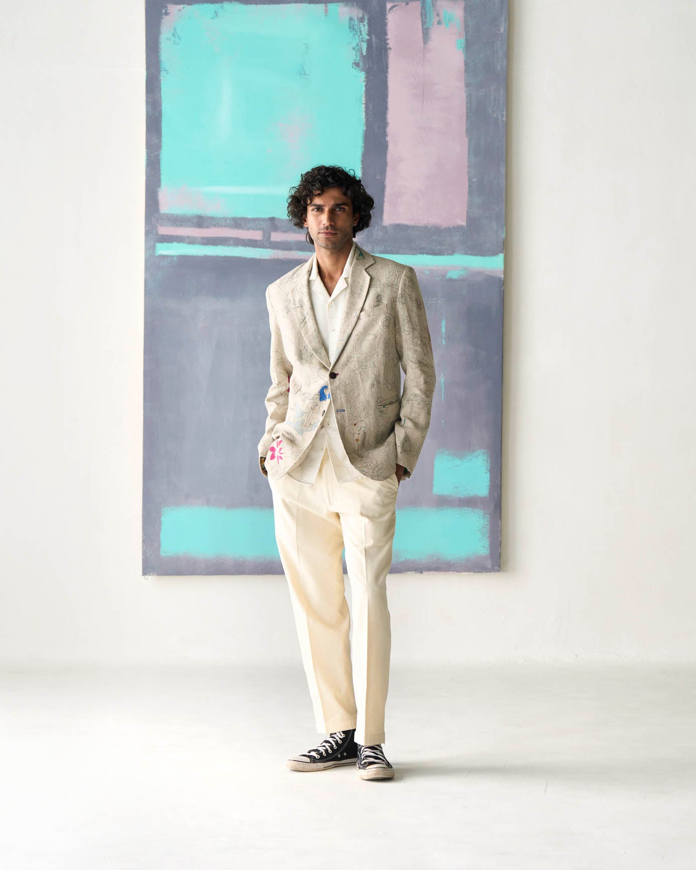 Rana Women's White Linen Blazer - Elegant Office Wear & Summer Business Attire