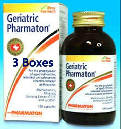 Pharmaton Multivitamin with Ginseng G115 - 3 Boxes for Senior Health, Immune Support & Energy Boost - Essential Vitamins & Minerals for Aging Adults - Perfect for Daily Wellness & Active Lifestyle