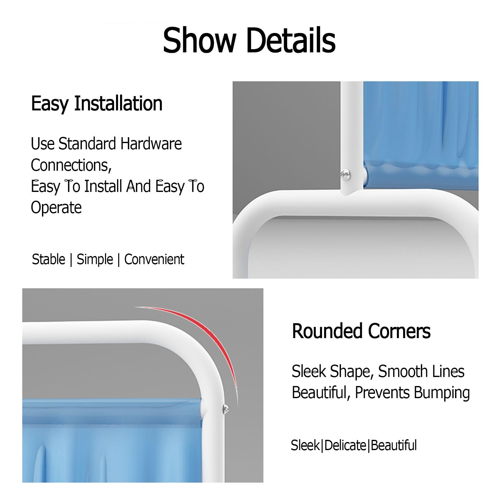6ft High Mobile Medical Privacy Screen - 3-Panel Folding Rolling Partition with Wheels for Clinics, Beauty Salons & Offices | Blue | Ideal for Patient Privacy, Room Dividers & Workspace Separation