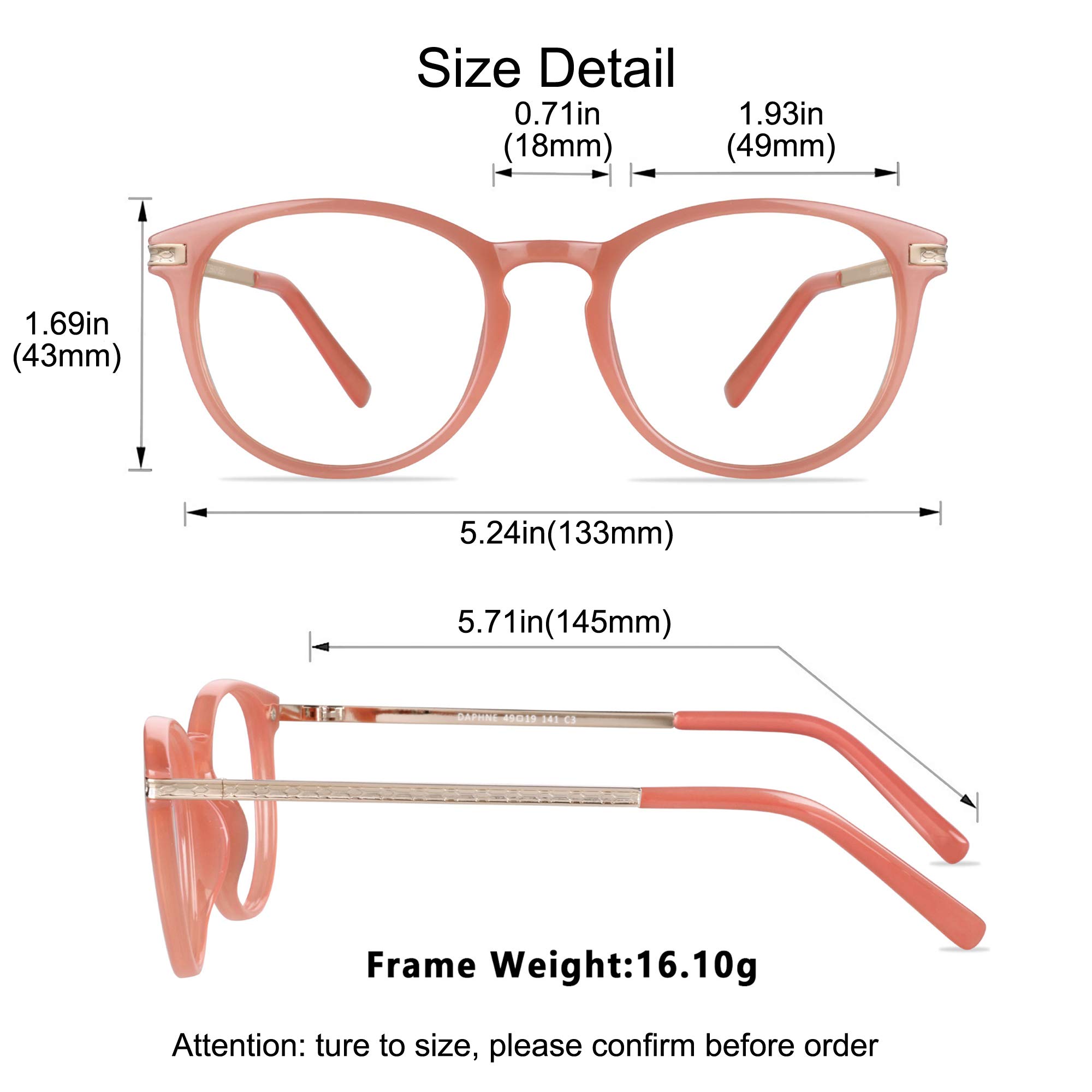 Blue Light Blocking Glasses for Women - Photochromic Gray Anti Eyestrain Computer Gaming & TV Glasses with Anti Glare - Perfect for Office Work, Screen Time & Outdoor Activities