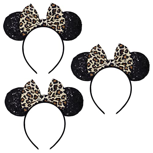 Black Leopard Print - 3pcs
