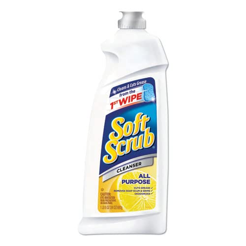 DialSoft Scrub Total Bath & Kitchen Cleanser - Pack of 9 | Multi-Surface Cleaning for Showers, Sinks, Tiles & Countertops