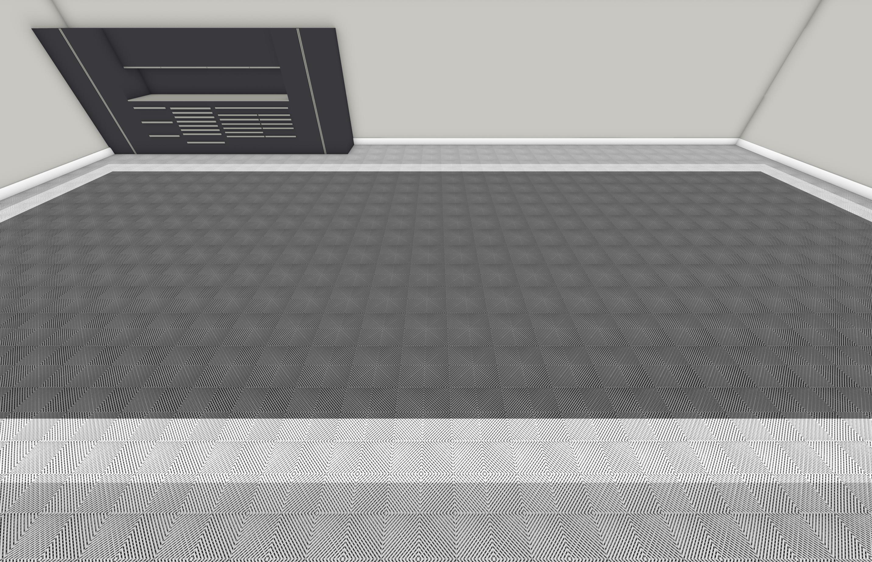 Swisstrax Modular Garage Floor Tiles - 4 Car Garage Flooring Solution - Durable & Easy to Install for Home Garage, Workshop, and Car Showroom