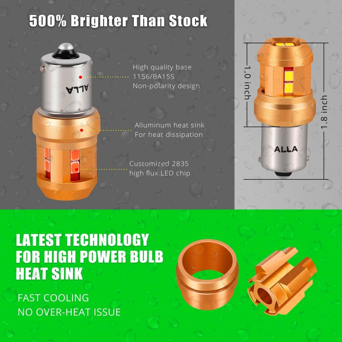 1156 1141 LED Bulbs - Super Bright Reverse, Turn Signal, Brake & Tail Lights - Compatible with 3497 1295 - Perfect for Cars, Trucks, SUVs & Motorcycles - Enhanced Night Driving Safety