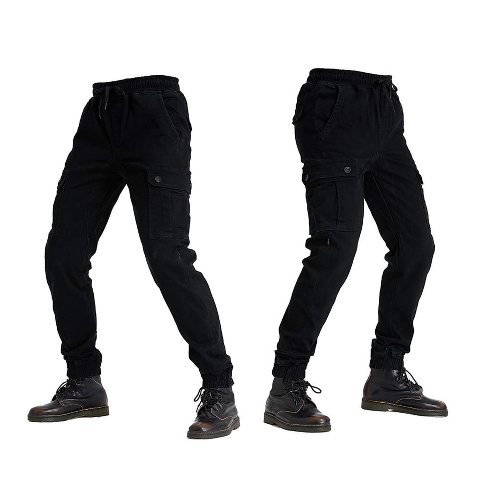 Men's Motorcycle Riding Pants with CE Certified Knee & Hip Armor - 4 Protective Pads for Safety - Breathable & Durable Motorcycle Gear for Street & Off-Road Biking (Black/Blue/Gray/Camo) - Perfect for Daily Commuting & Adventure Tours