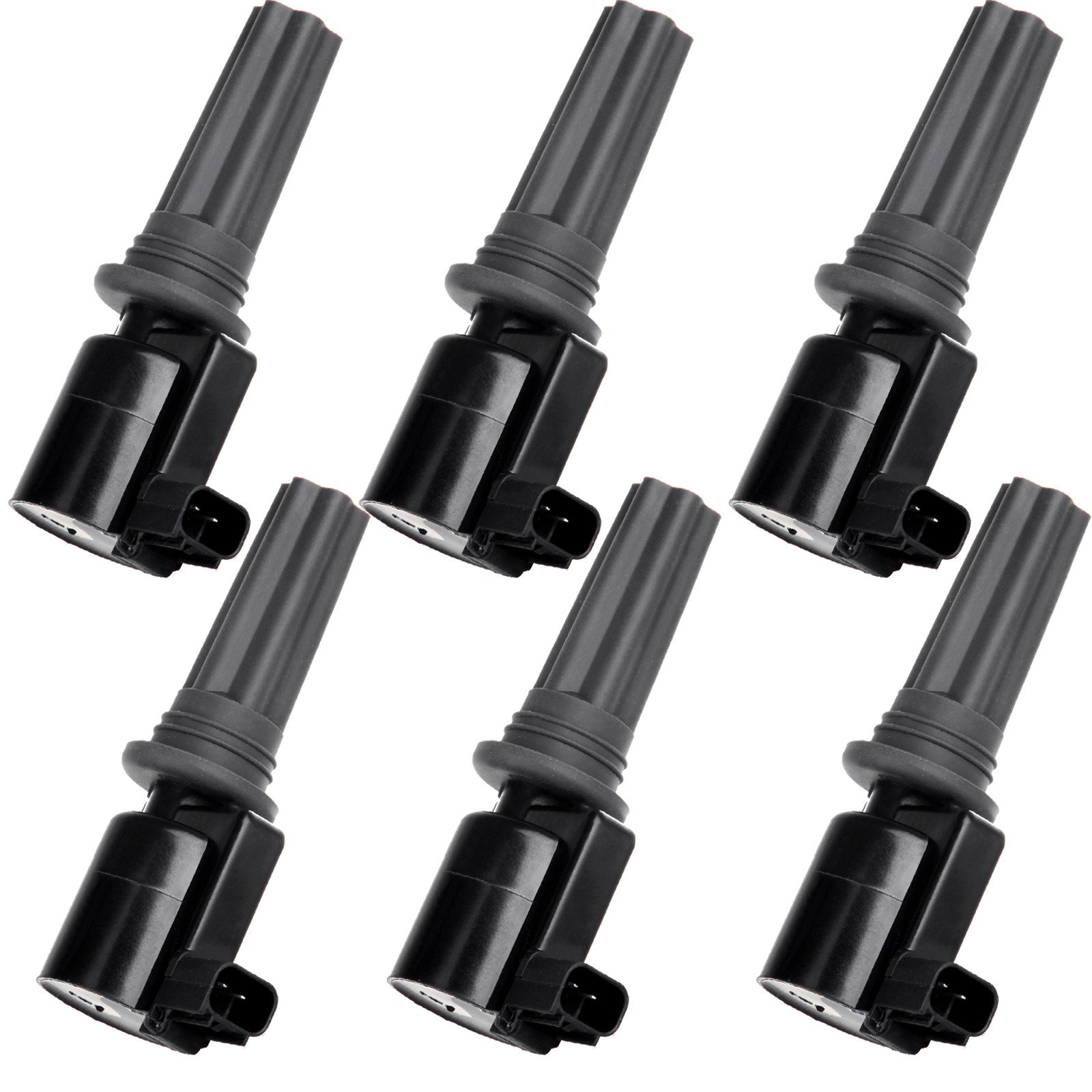 OCPTY 6-Piece Ignition Coil Pack Set - Compatible with Lincoln LS 3.0L (2000-2005) & Jaguar S-Type 3.0L (2000-2003) - Replaces DG528 5C1197 C1346 - High Performance Engine Ignition System Upgrade for Smoother Acceleration & Fuel Efficiency