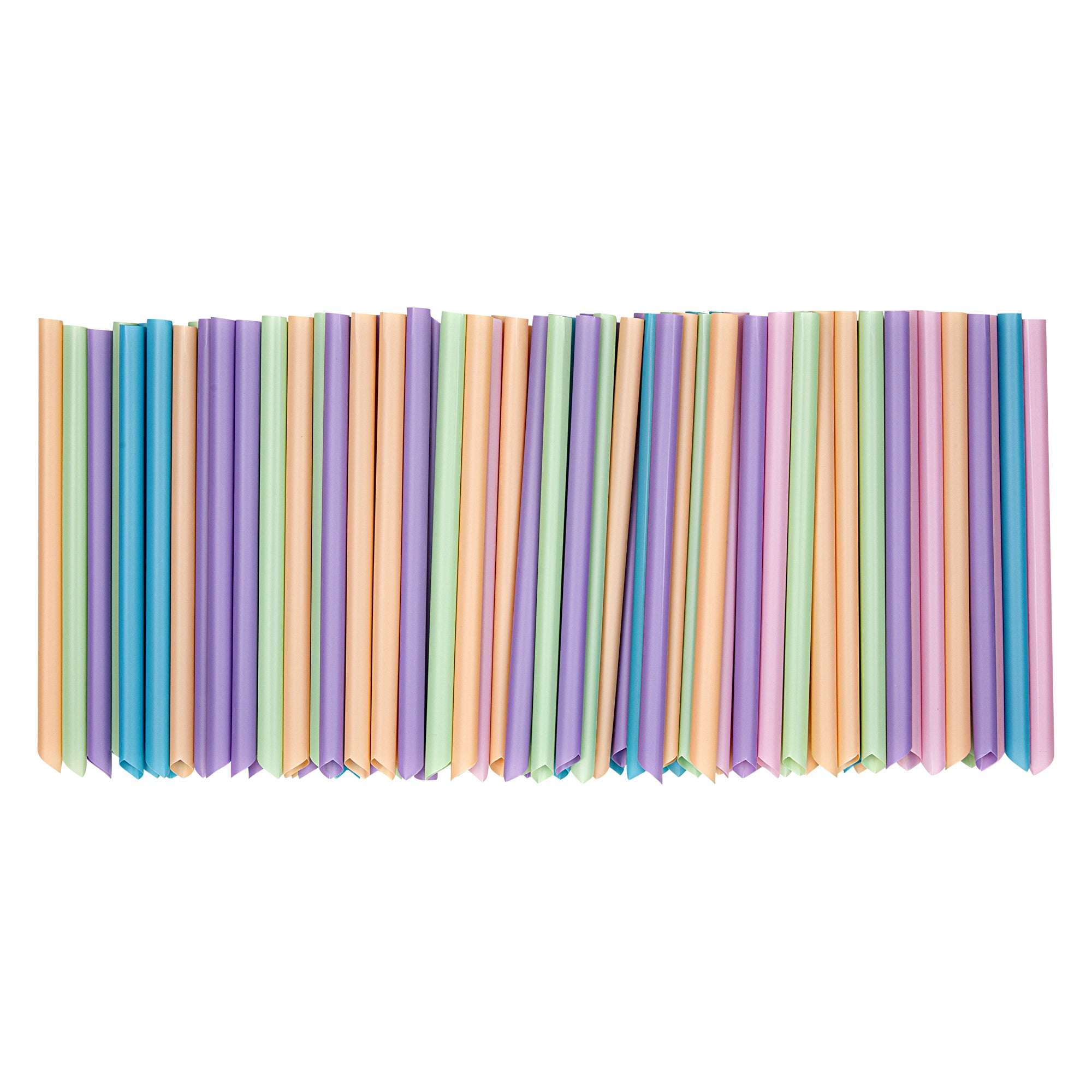 Eco-Friendly PLA Plastic Straws - Compostable, Pointed Tip, 100 Count Bulk Box | Perfect for Parties, Restaurants & Sustainable Living