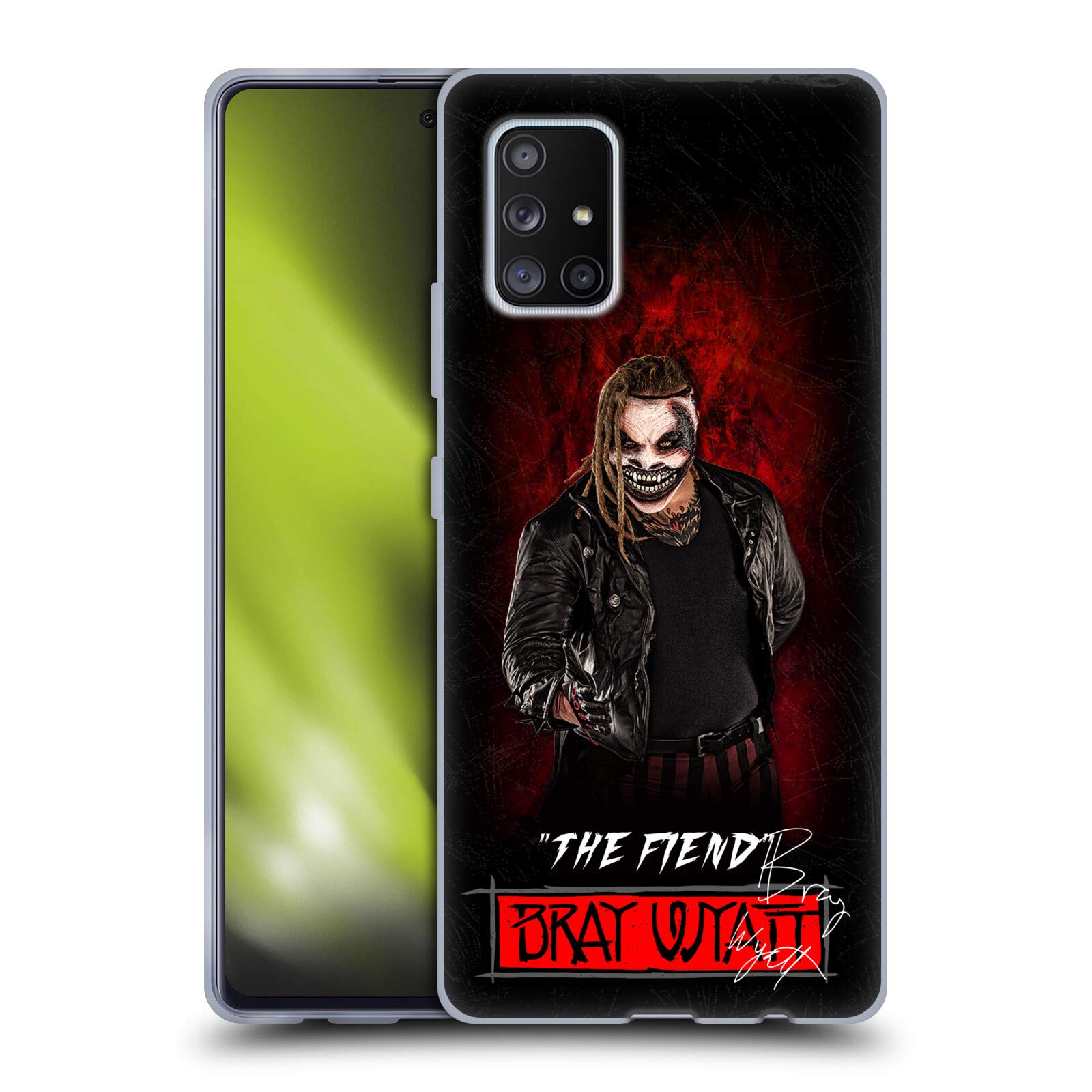 Head Case Designs WWE The Fiend Bray Wyatt Soft Gel Phone Case for Samsung Galaxy A51 5G (2020) - Durable Protection for Wrestling Fans & Daily Use