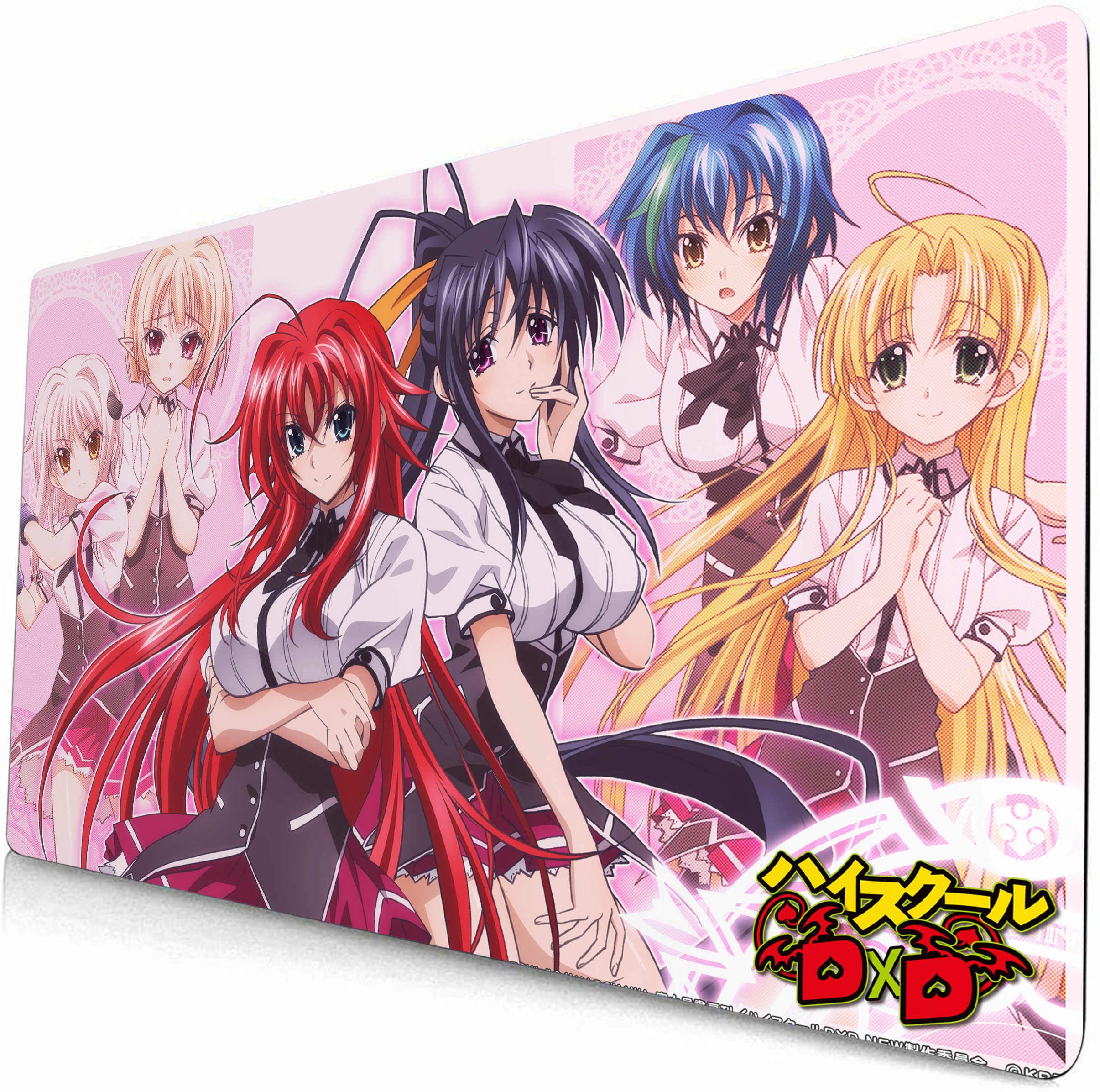 Rias Gremory Anime Mouse Pad - Extra Large 90x40cm Gaming Desk Mat for High School DxD Fans | Non-Slip Keyboard & Computer Pad for PC Gamers & Office Work