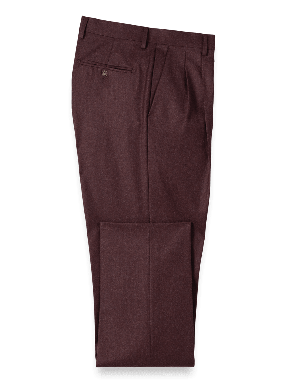 Premium Wool Flannel Pants for Men - Soft & Warm Burgundy Plaid Lounge Pants - Perfect for Winter, Home Relaxing & Casual Outings
