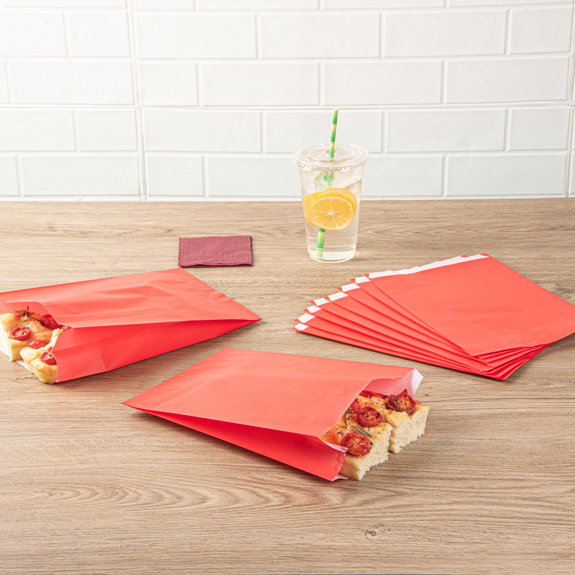 Premium Red French Fry & Snack Bags - 7