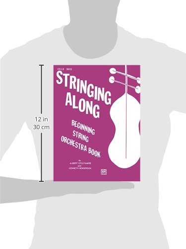 Stringing Along Level 1 Cello Bass Book - Beginner Cello & Bass Instruction Guide for Students - Perfect for Music Lessons & Practice Sessions