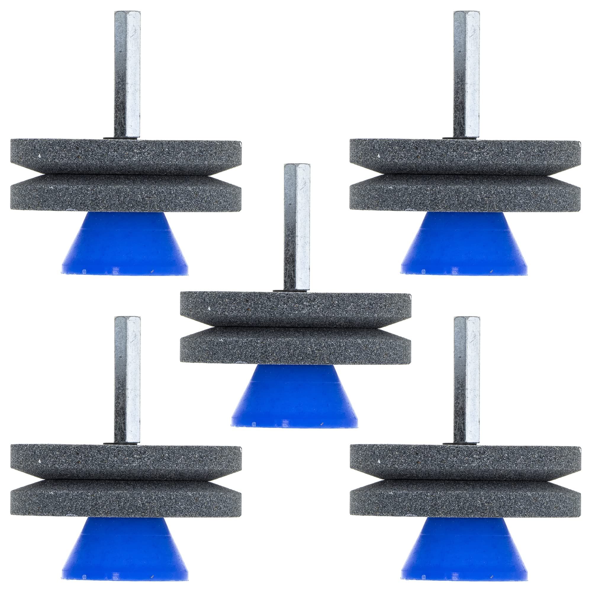 8TEN 5-Pack Mower Blade Sharpener Grinding Stone Wheel - Compatible with Tractor, Garden Tools & Hand Drill Attachments - Perfect for Lawn Mower Maintenance & DIY Sharpening Projects