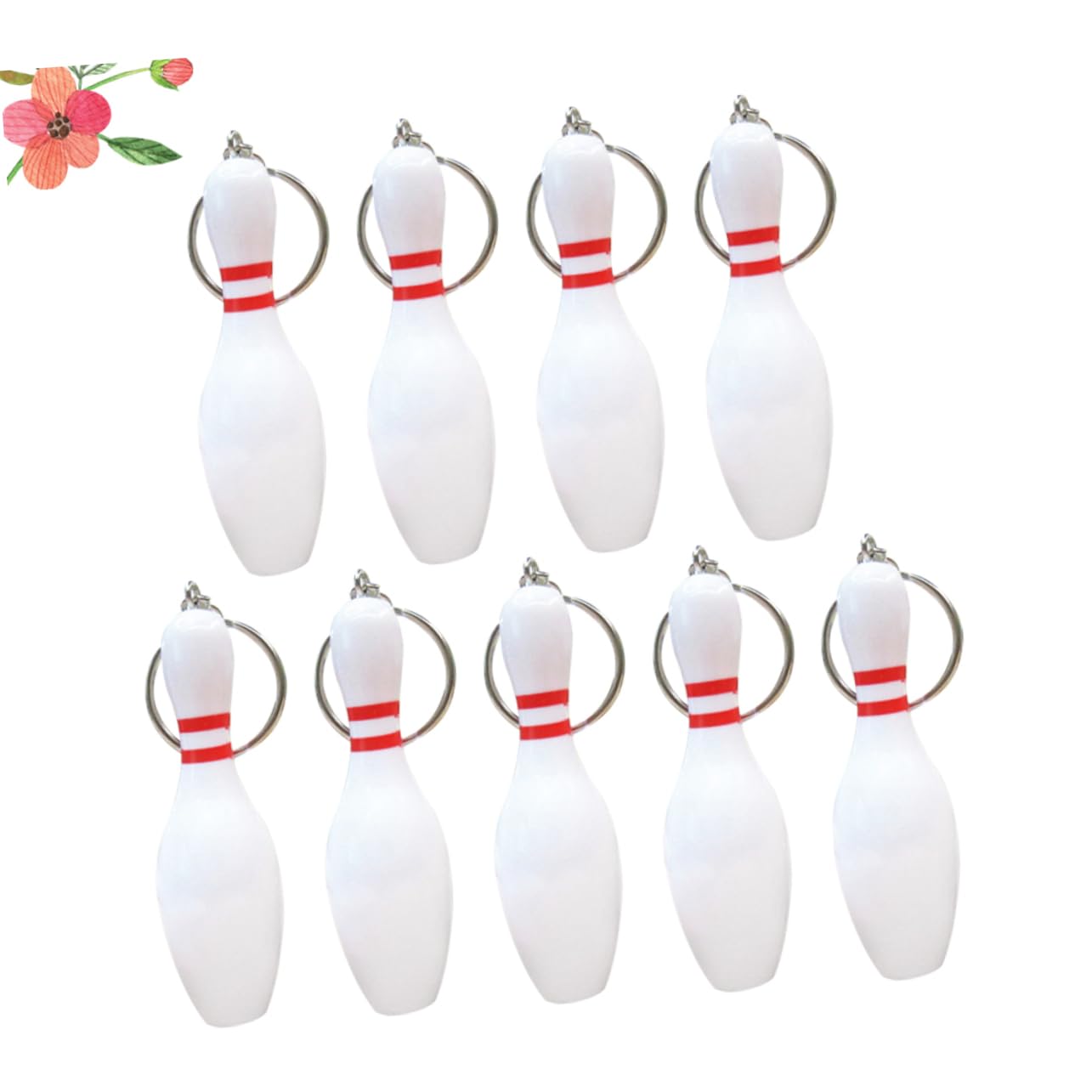 WHAMVOX Stylish Bowling Keychain - Cool Car Key Ring for Men & Women